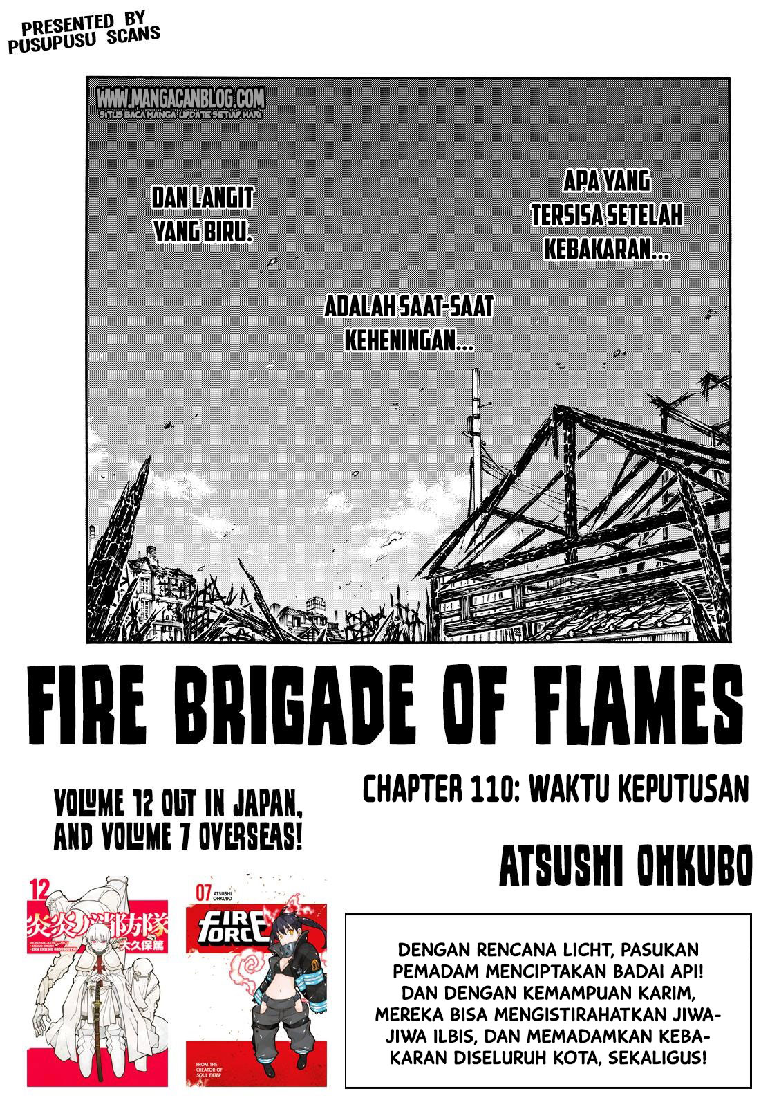Fire Brigade of Flames Chapter 110