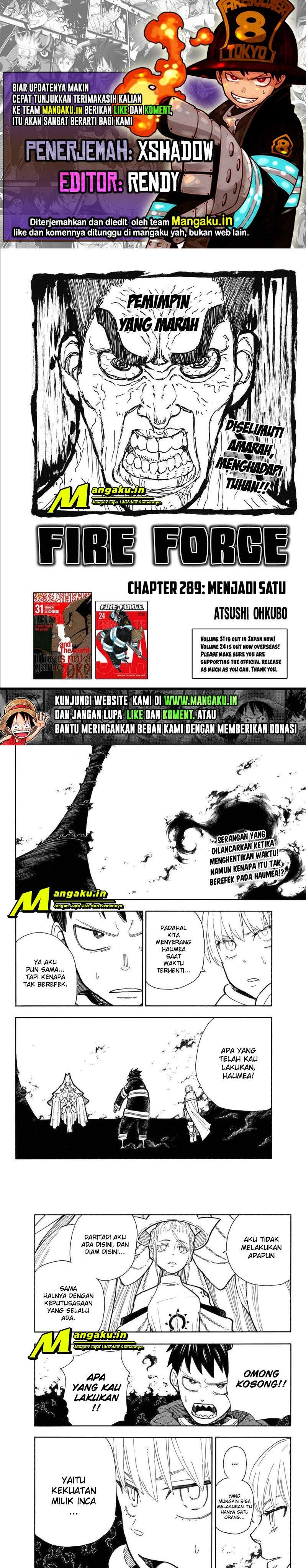 Fire Brigade of Flames Chapter 289