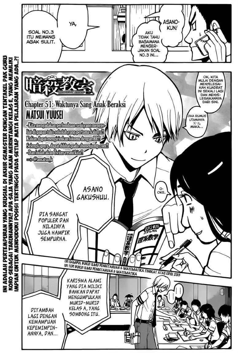 Ansatsu Kyoushitsu Chapter 51