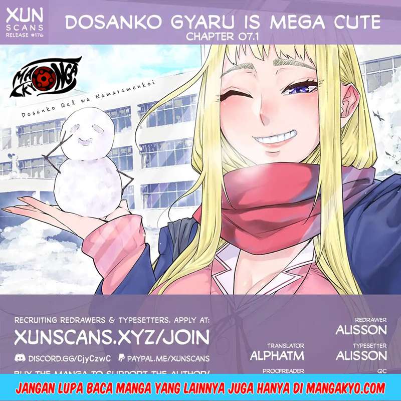 Dosanko Gyaru Is Mega Cute Chapter 7.1