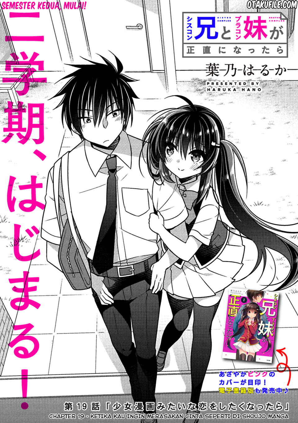 Siscon Ani to Brocon Imouto ga Shoujiki ni Nattara Chapter 19