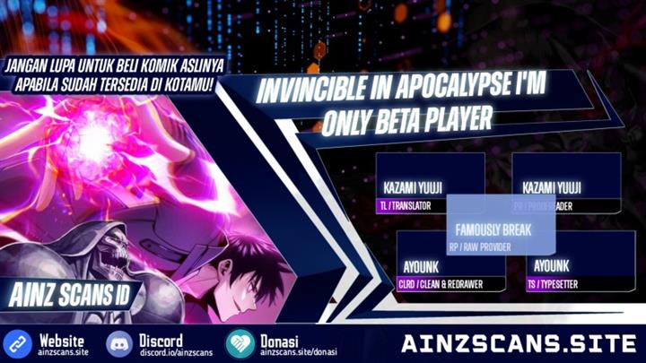 Invincible In The Apocalypse: I’m The Only Beta Player Chapter 5