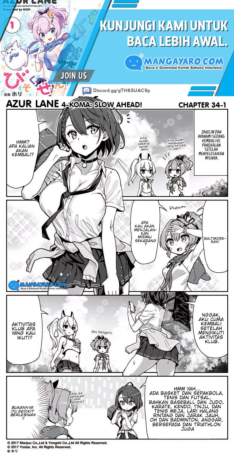 Azur Lane 4-koma: Slow Ahead! Chapter 33-34