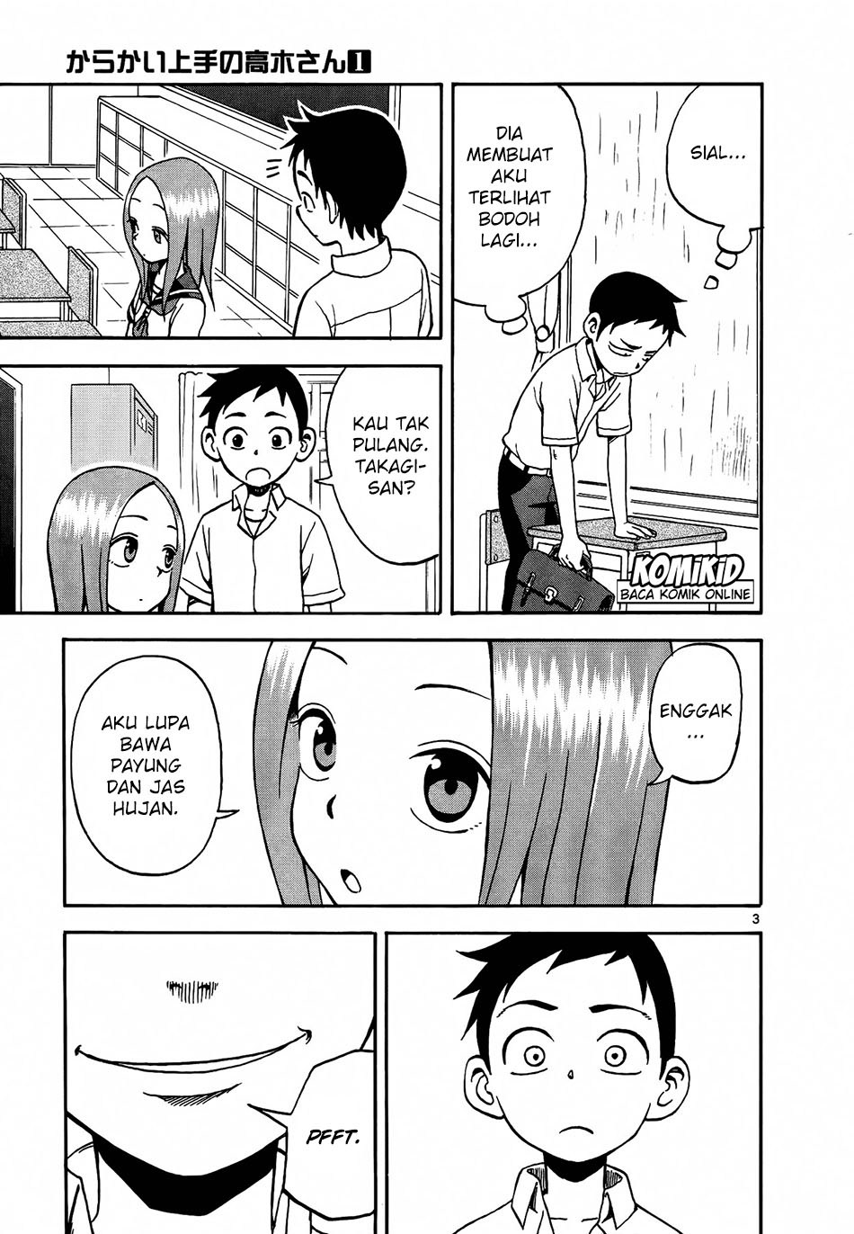 Karakai Jouzu no Takagi-san Chapter 07