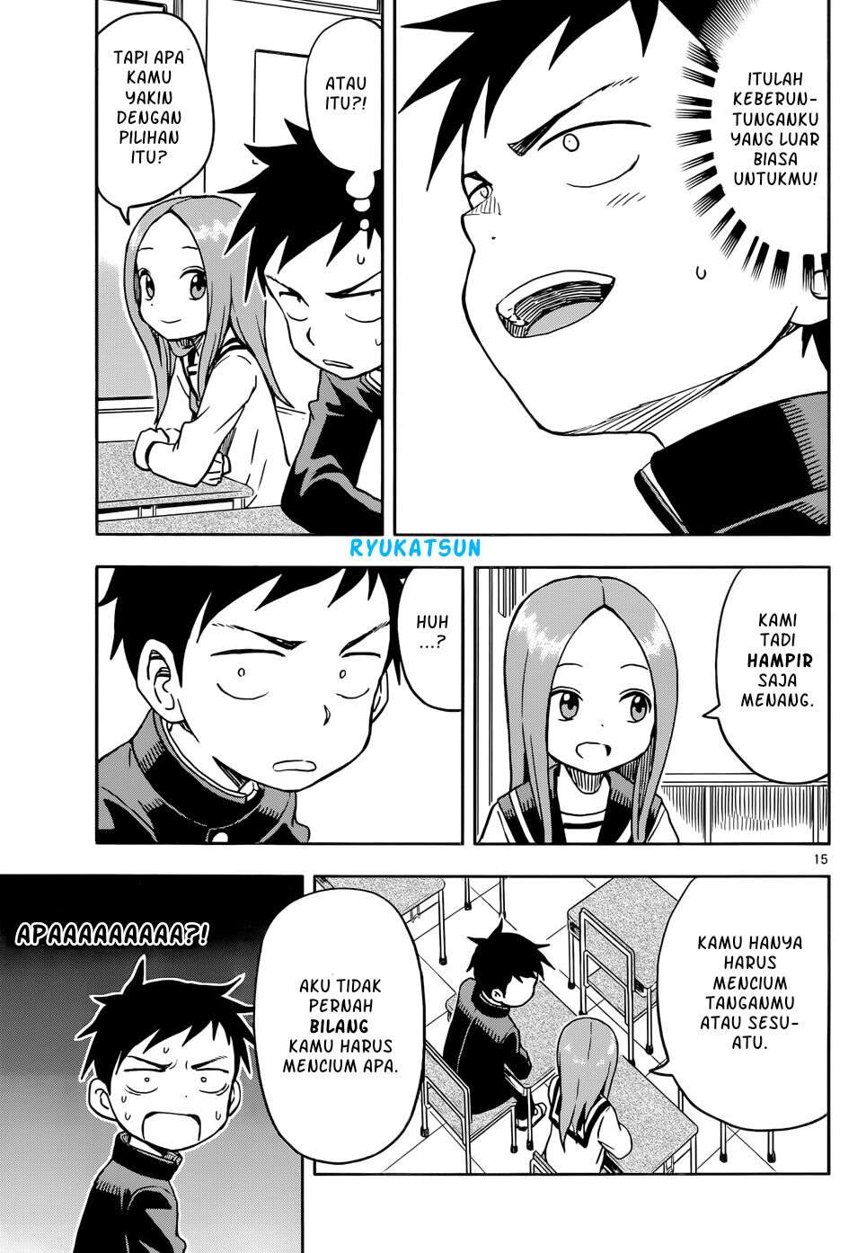 Karakai Jouzu no Takagi-san Chapter 102