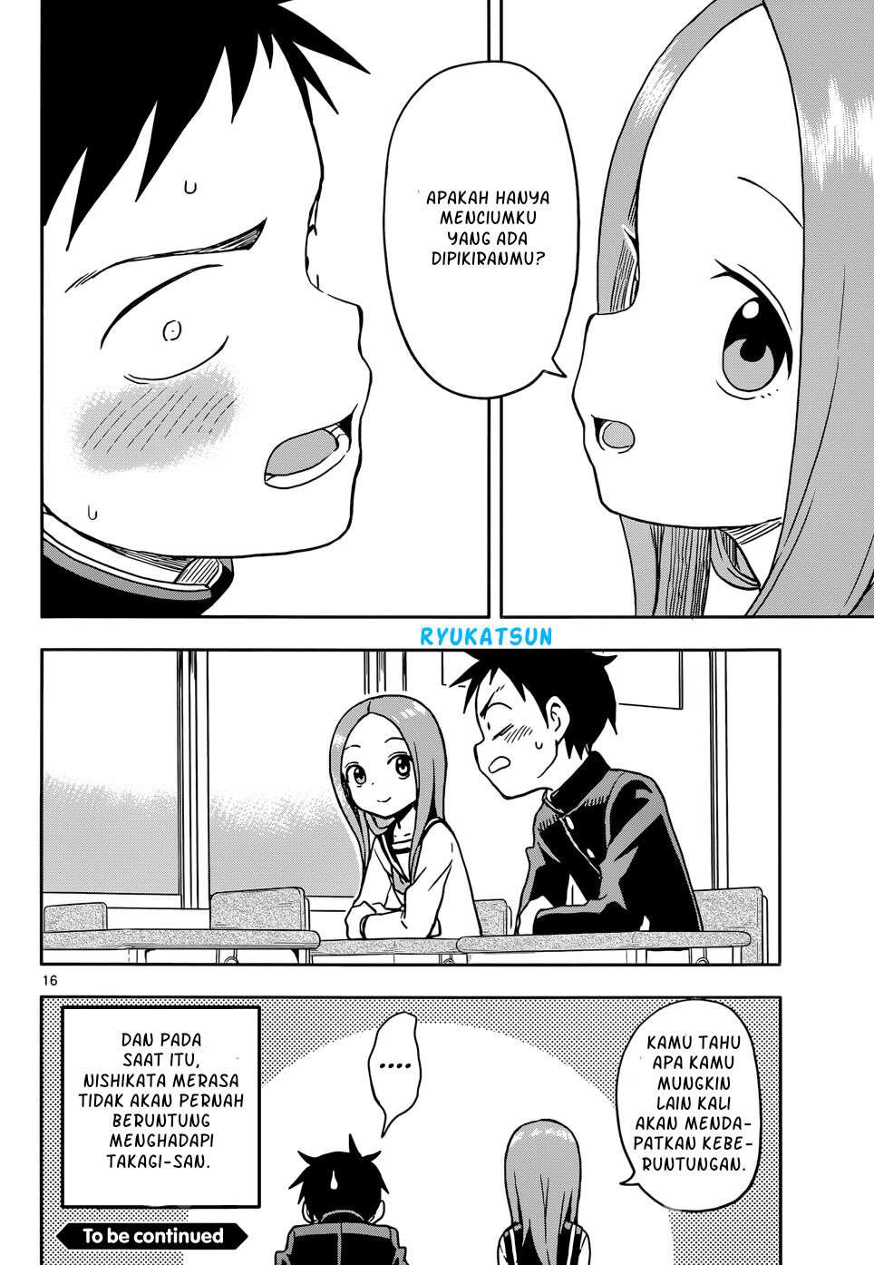 Karakai Jouzu no Takagi-san Chapter 102