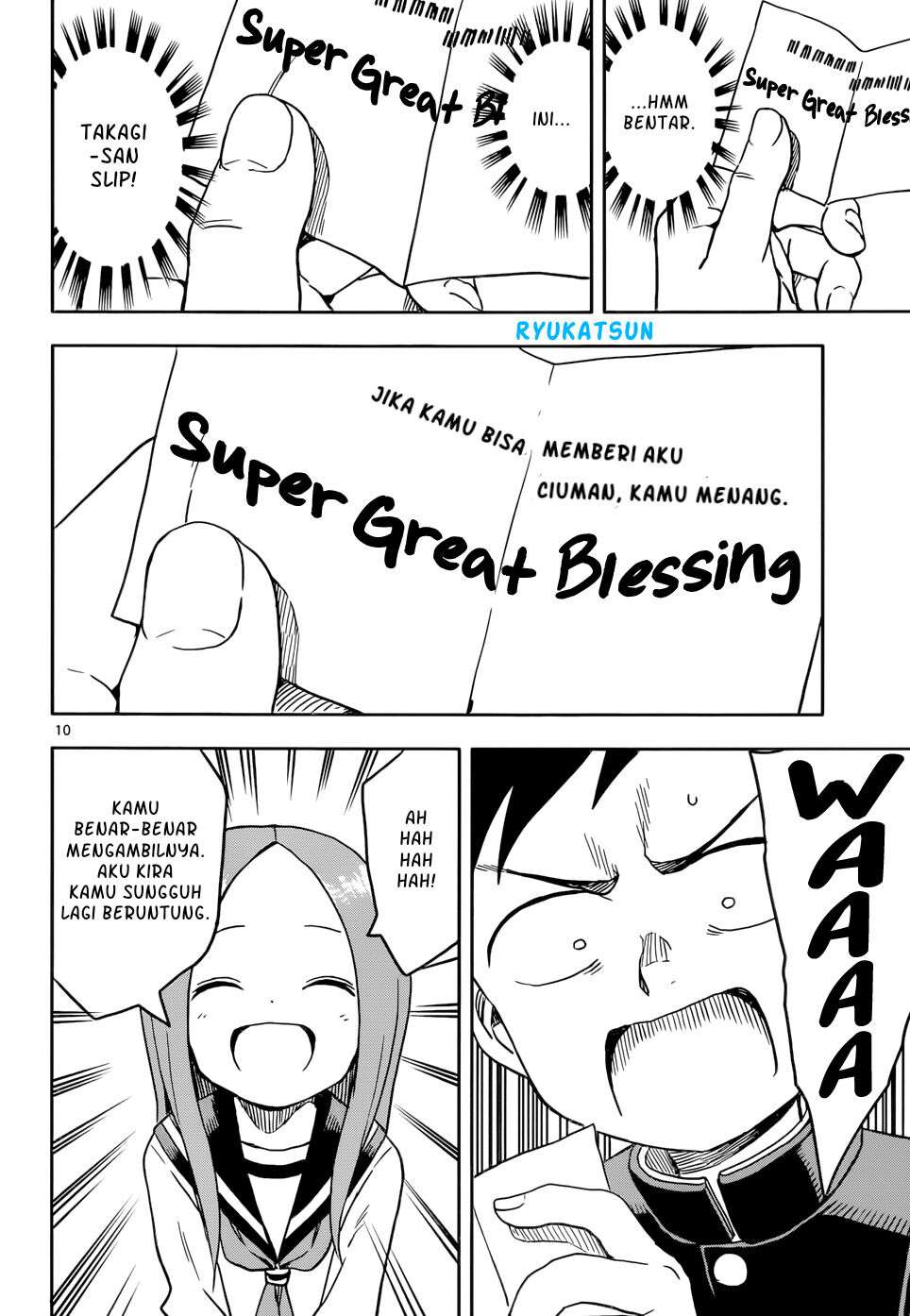 Karakai Jouzu no Takagi-san Chapter 102