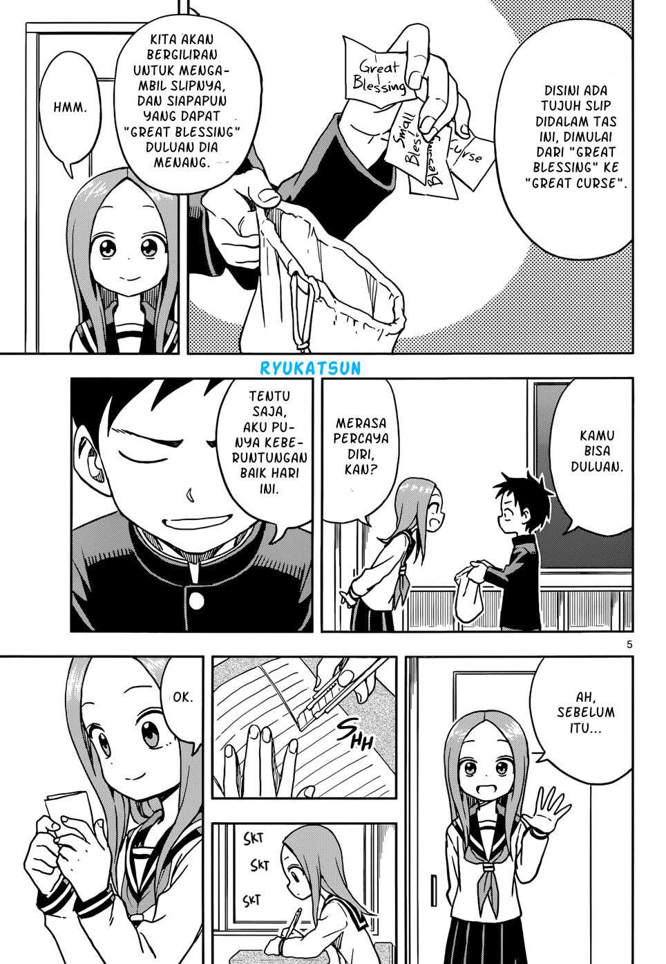 Karakai Jouzu no Takagi-san Chapter 102