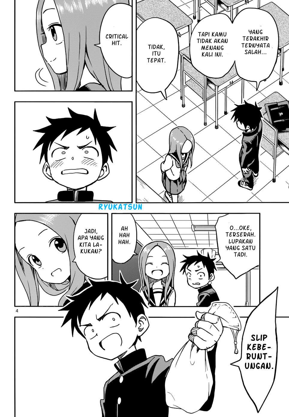 Karakai Jouzu no Takagi-san Chapter 102