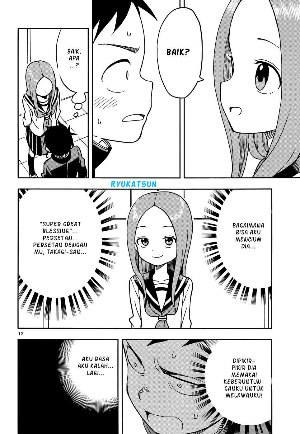 Karakai Jouzu no Takagi-san Chapter 102