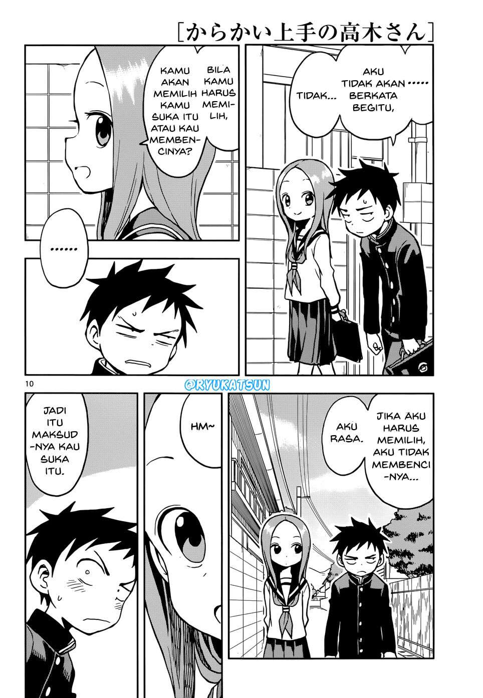 Karakai Jouzu no Takagi-san Chapter 108