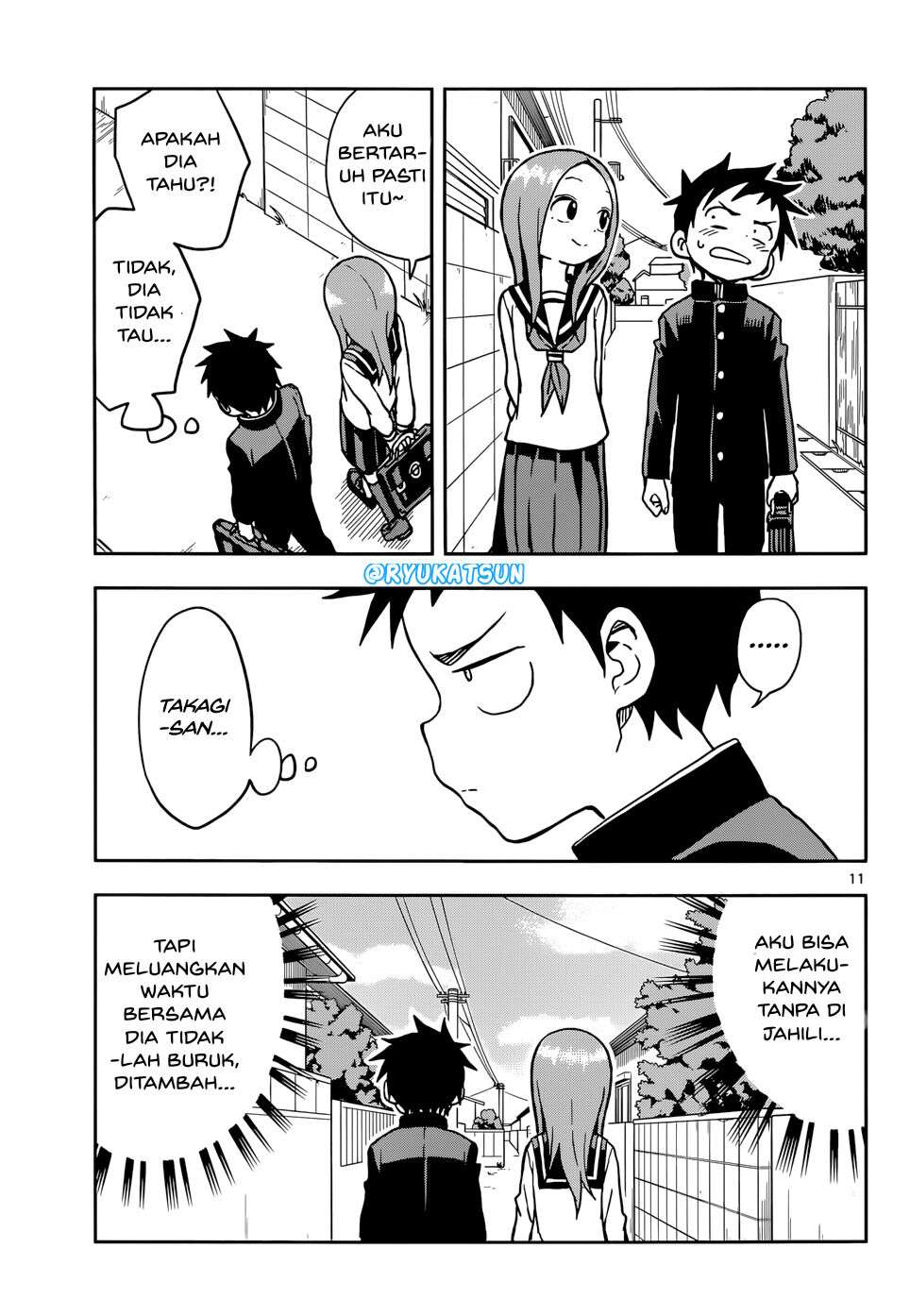 Karakai Jouzu no Takagi-san Chapter 108