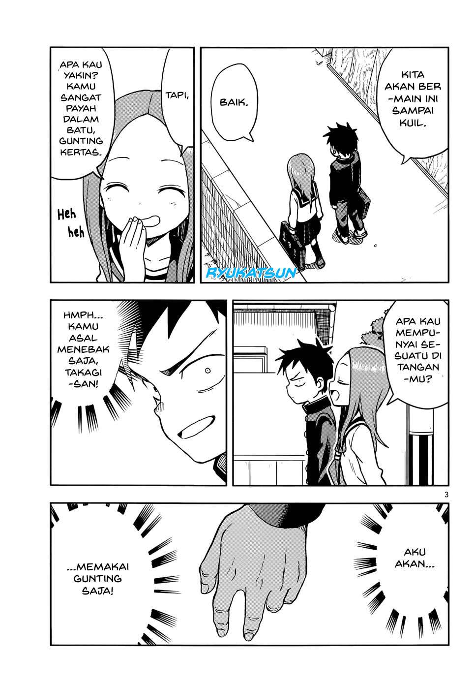 Karakai Jouzu no Takagi-san Chapter 110