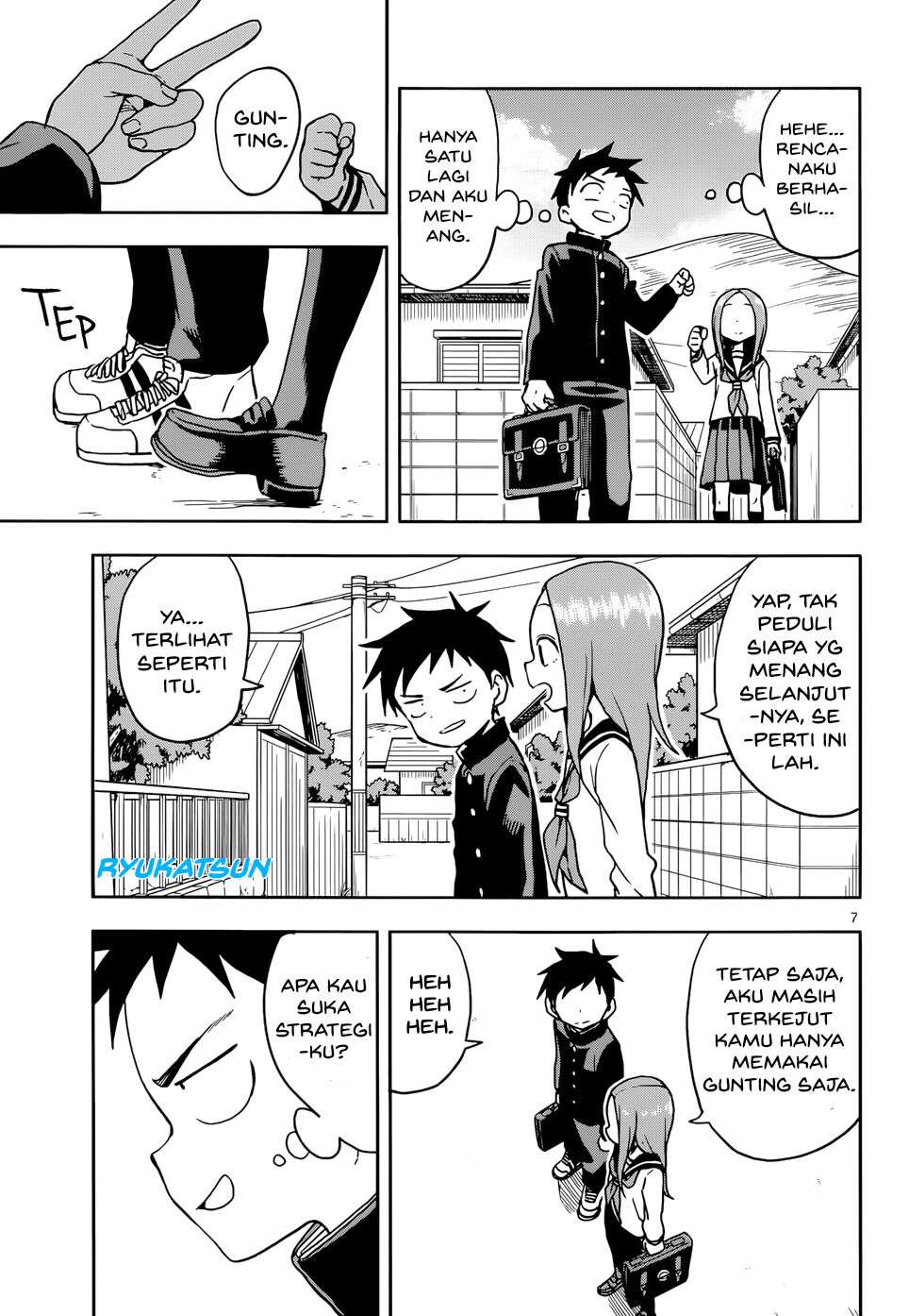 Karakai Jouzu no Takagi-san Chapter 110