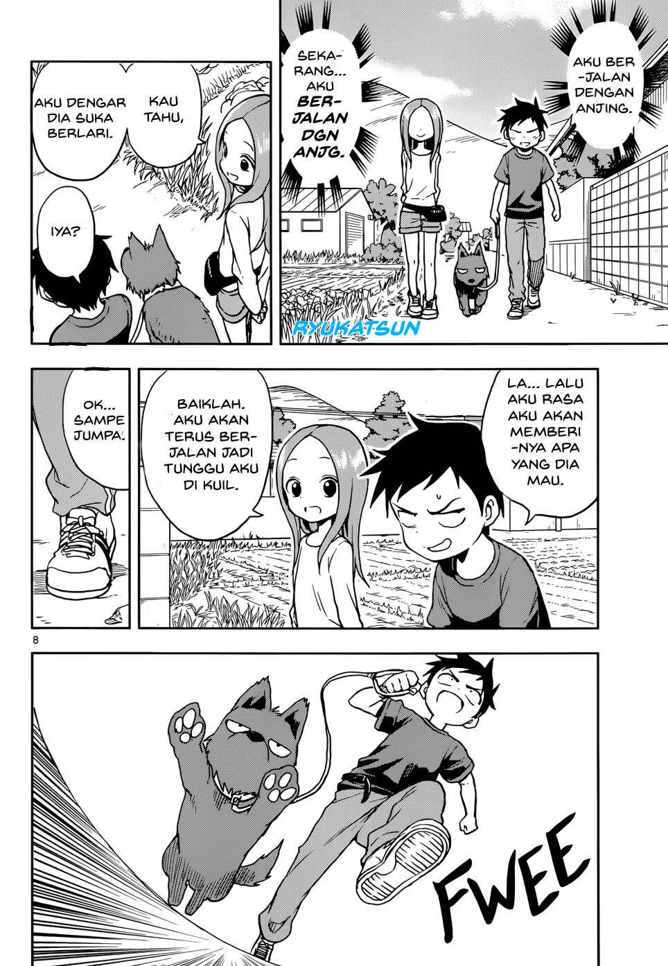 Karakai Jouzu no Takagi-san Chapter 111