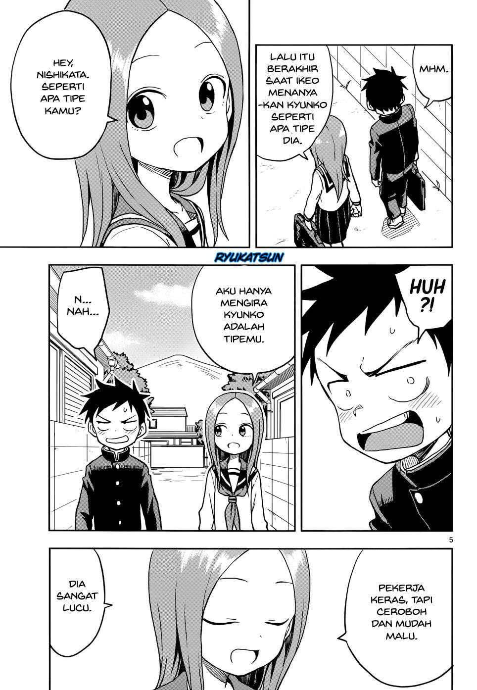 Karakai Jouzu no Takagi-san Chapter 114