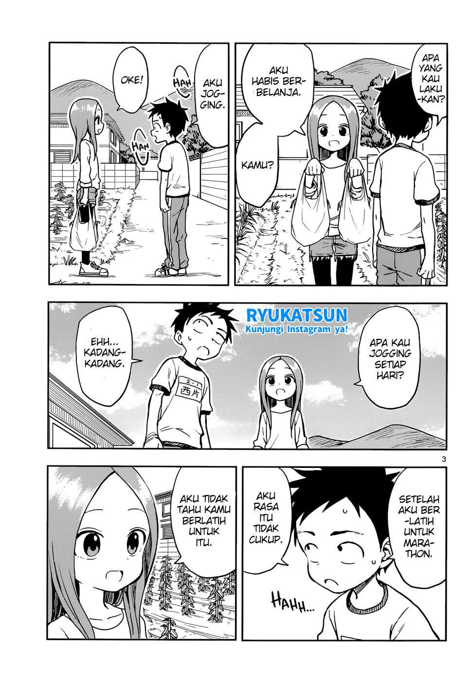 Karakai Jouzu no Takagi-san Chapter 115