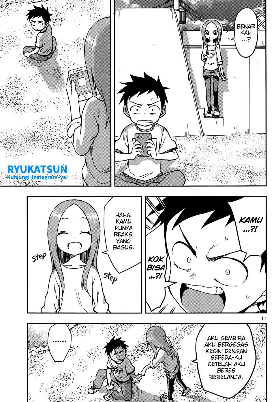 Karakai Jouzu no Takagi-san Chapter 115