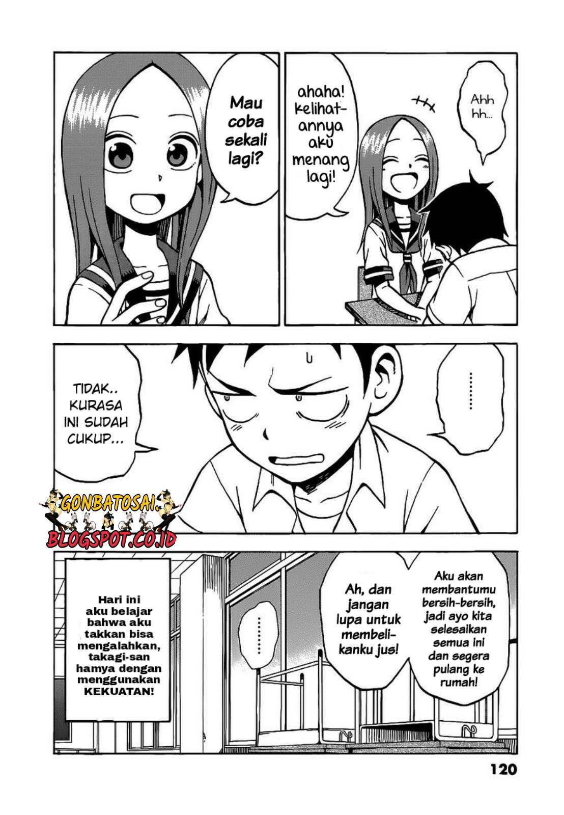 Karakai Jouzu no Takagi-san Chapter 16