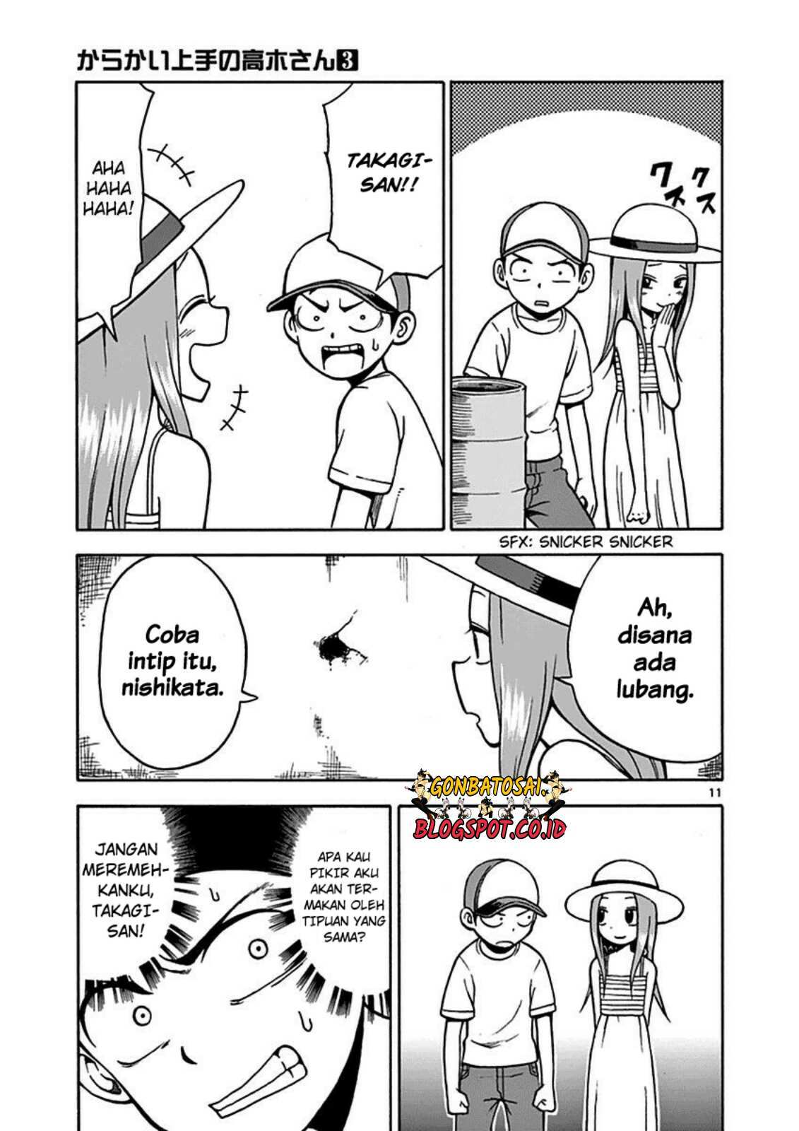 Karakai Jouzu no Takagi-san Chapter 18