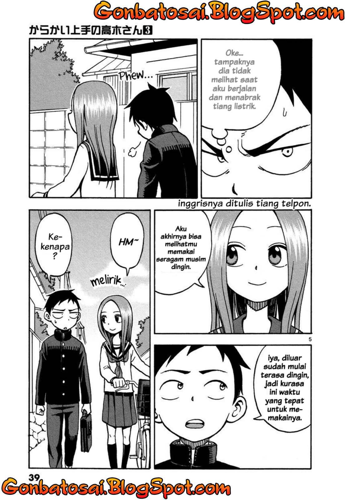 Karakai Jouzu no Takagi-san Chapter 20