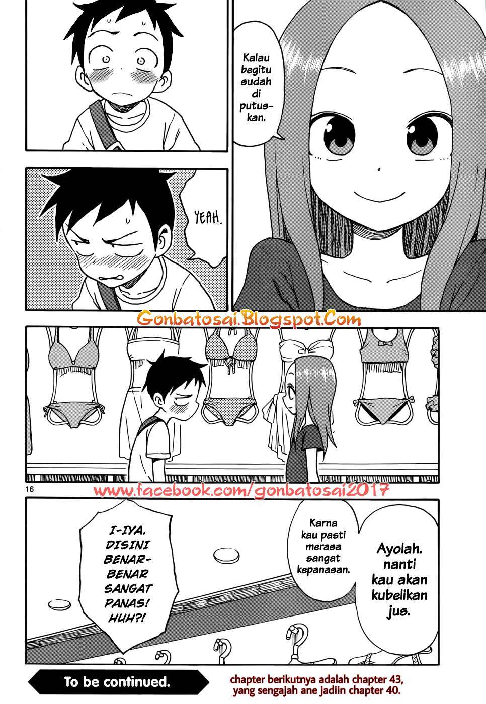 Karakai Jouzu no Takagi-san Chapter 39