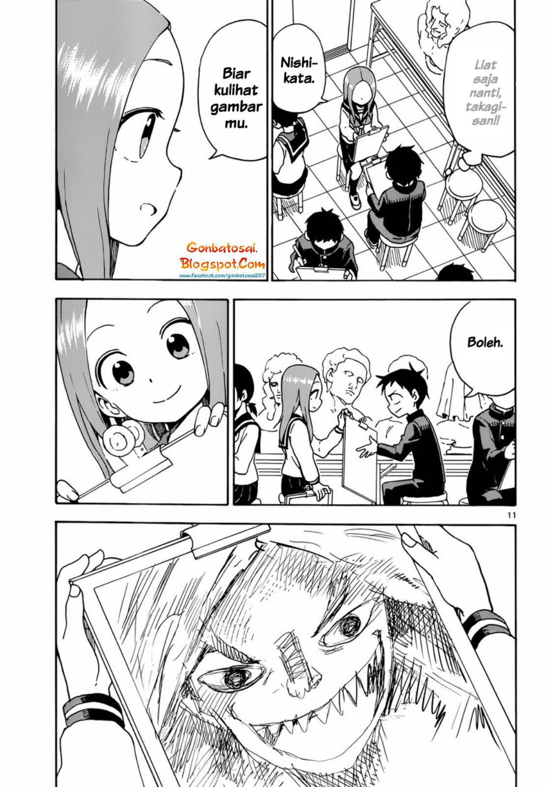 Karakai Jouzu no Takagi-san Chapter 50