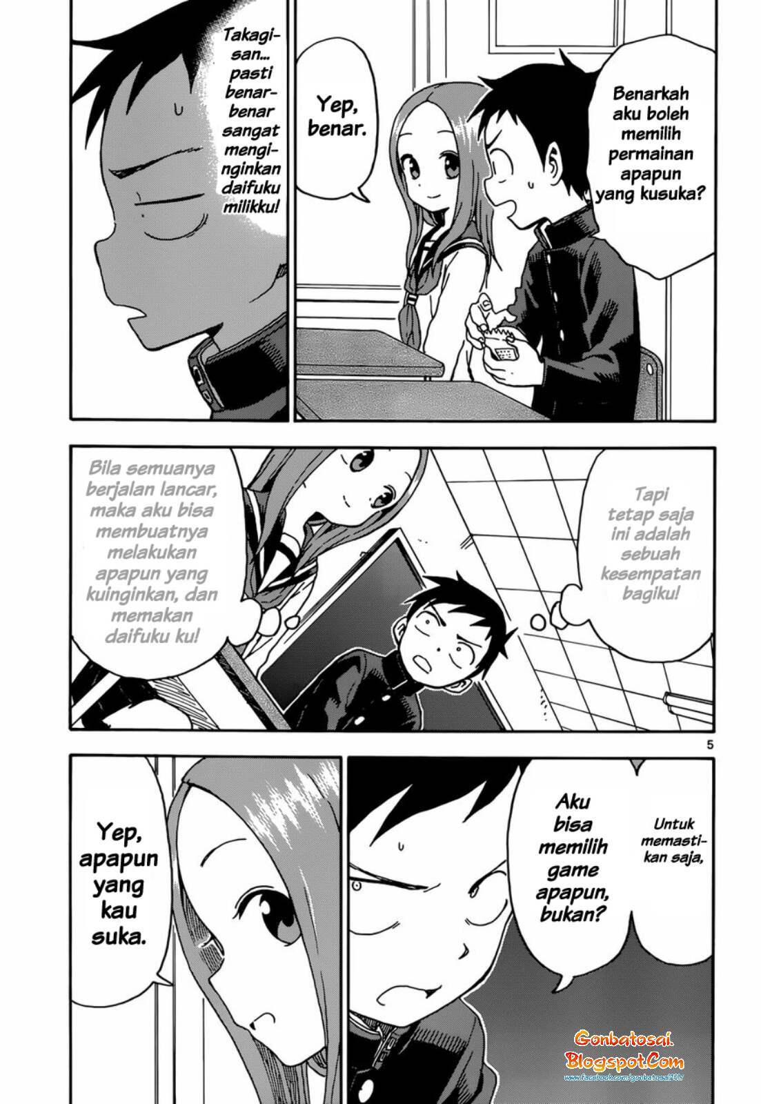 Karakai Jouzu no Takagi-san Chapter 54