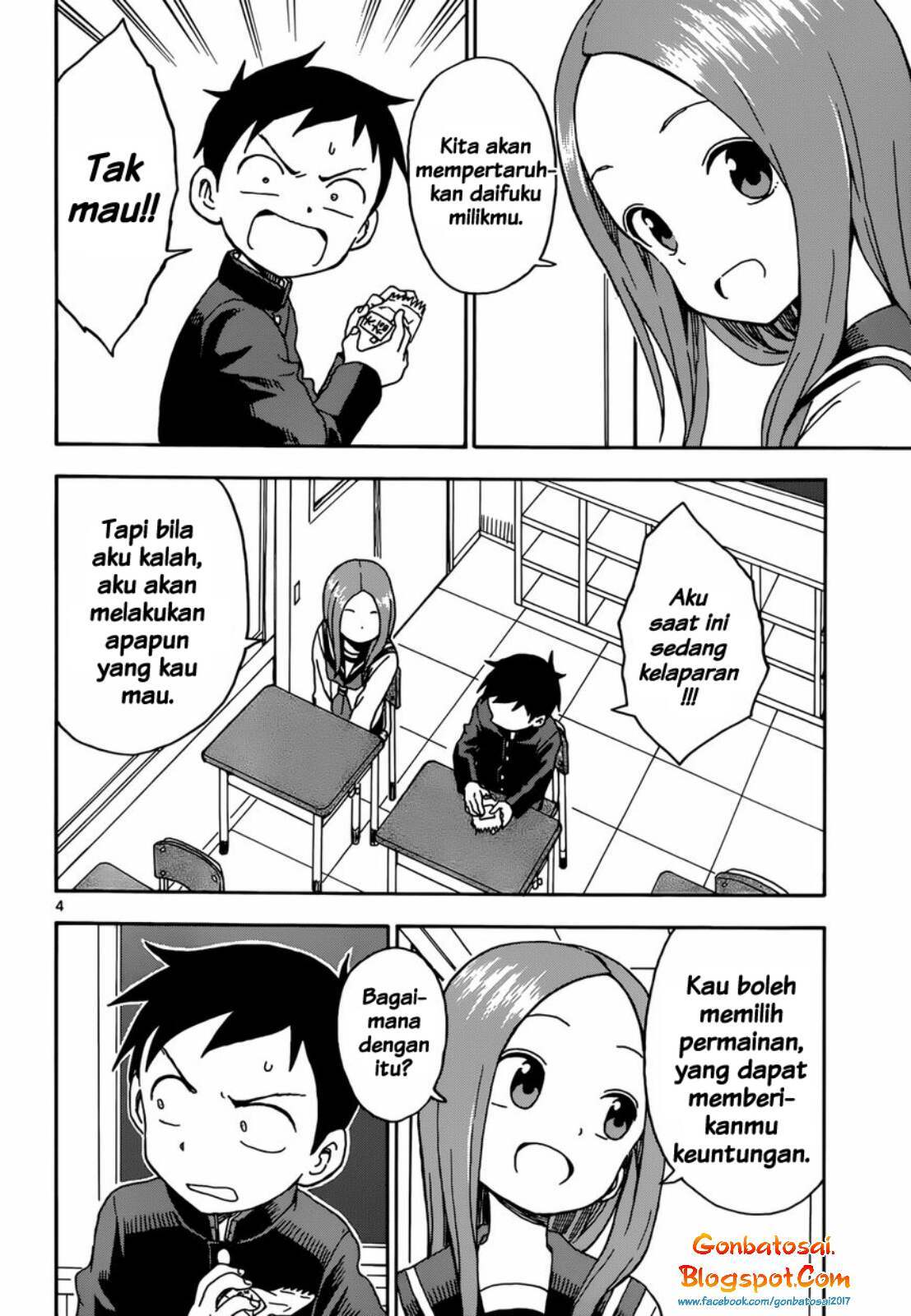 Karakai Jouzu no Takagi-san Chapter 54