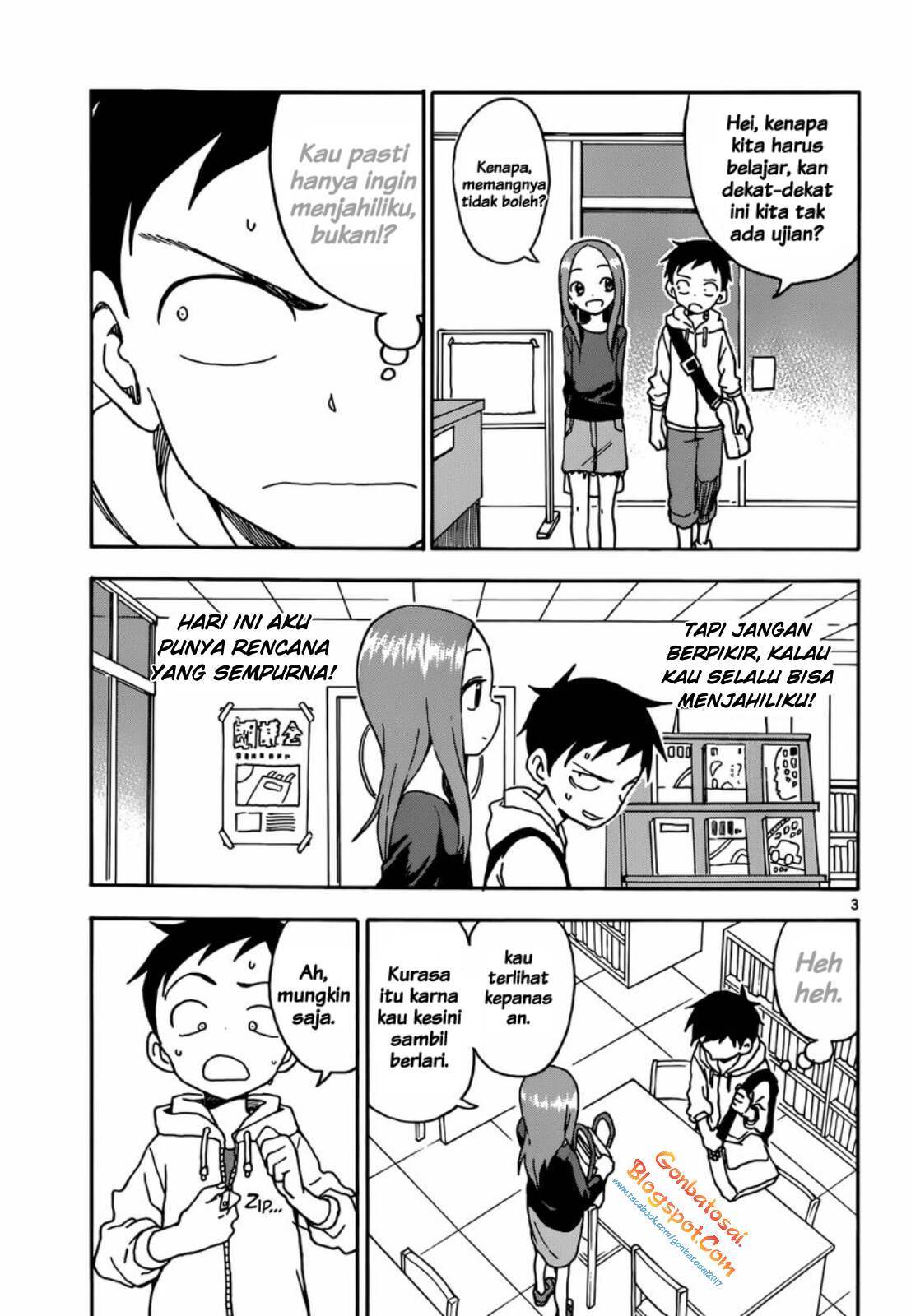 Karakai Jouzu no Takagi-san Chapter 55