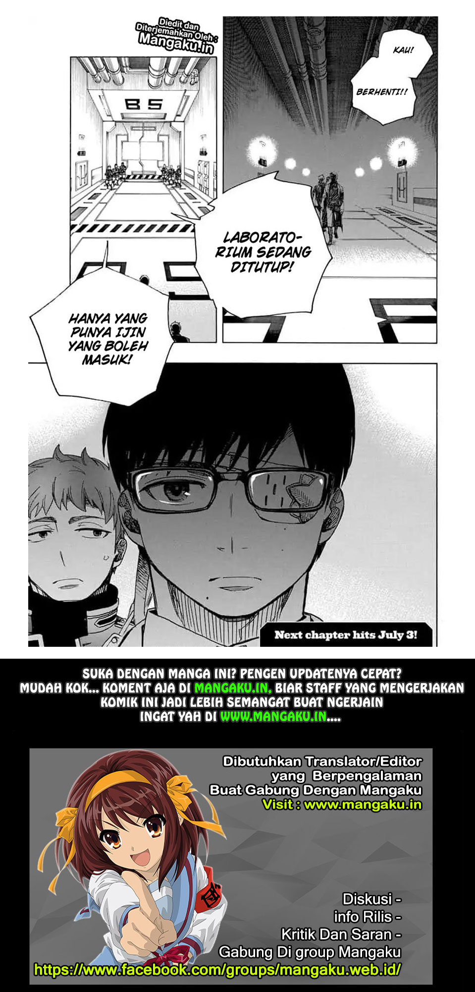 Ao no Exorcist Chapter 111