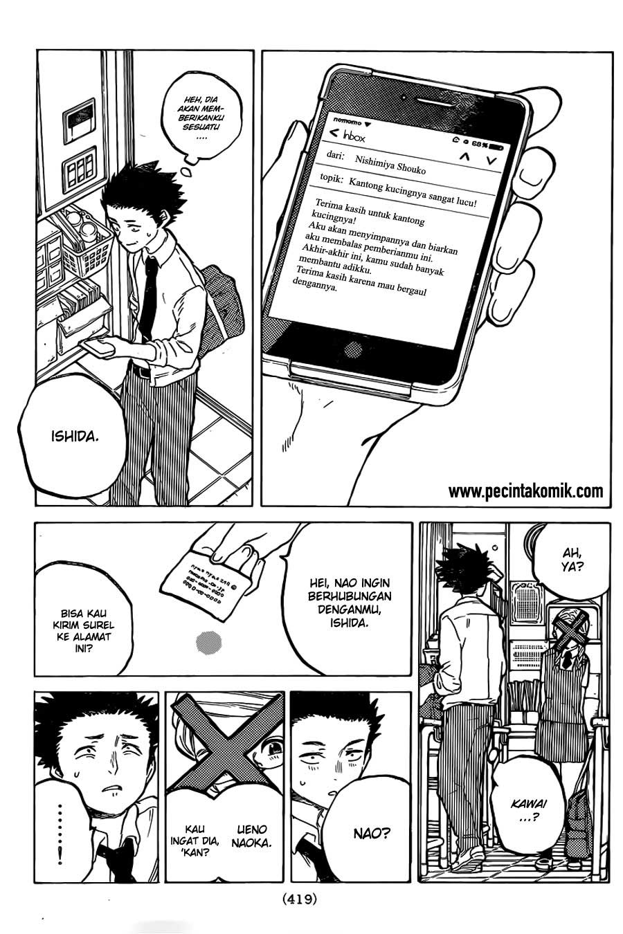 Koe no Katachi Chapter 20