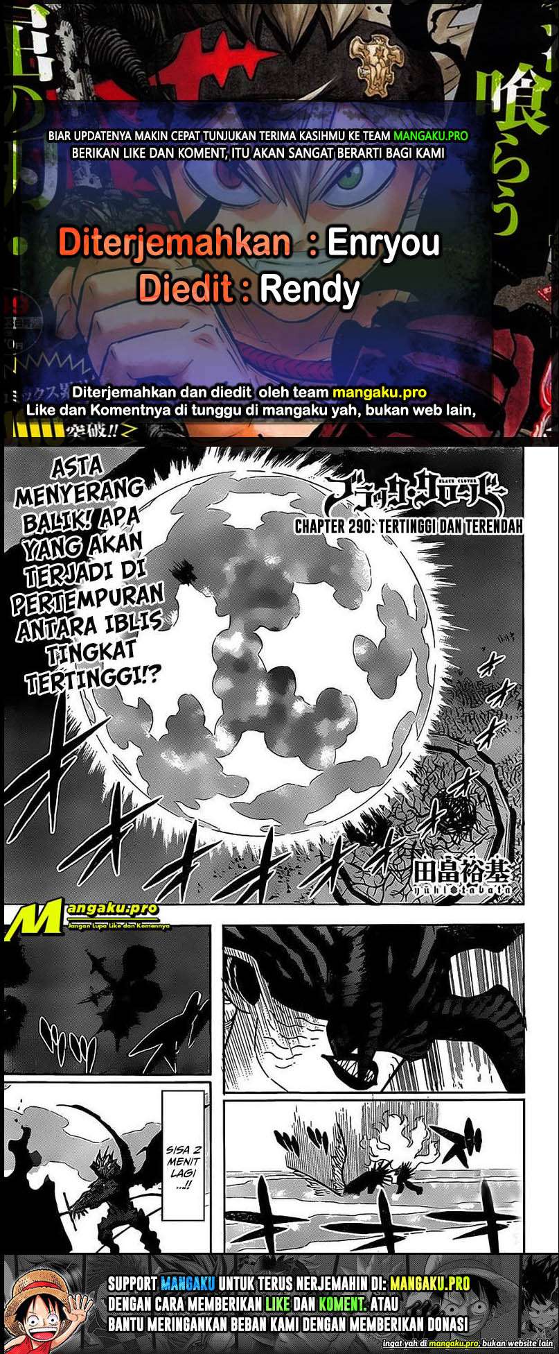 Black Clover Chapter 290