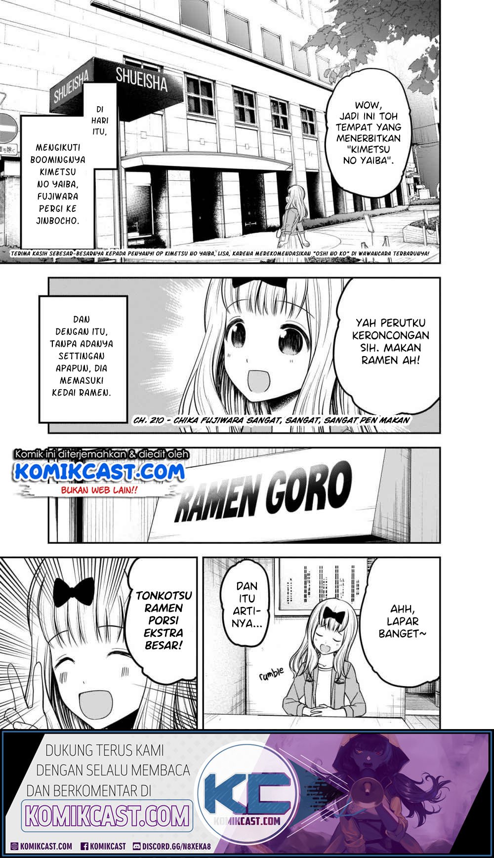 Kaguya-sama wa Kokurasetai: Tensai-tachi no Renai Zunousen Chapter 210.HD