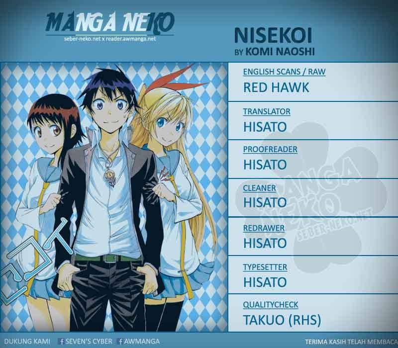 Nisekoi Chapter 102