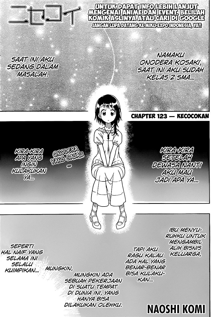 Nisekoi Chapter 123