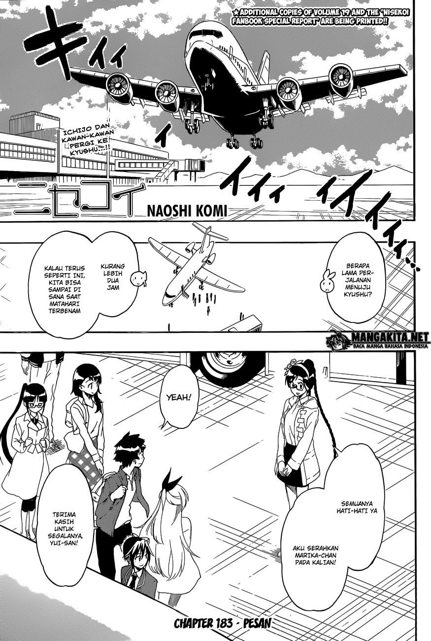 Nisekoi Chapter 183