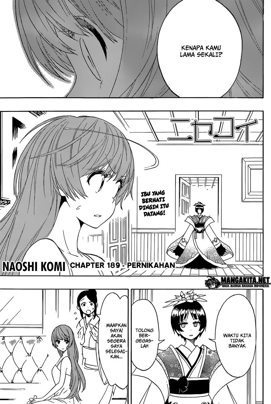 Nisekoi Chapter 189