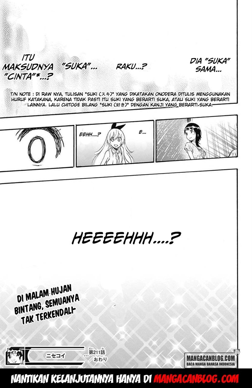 Nisekoi Chapter 211