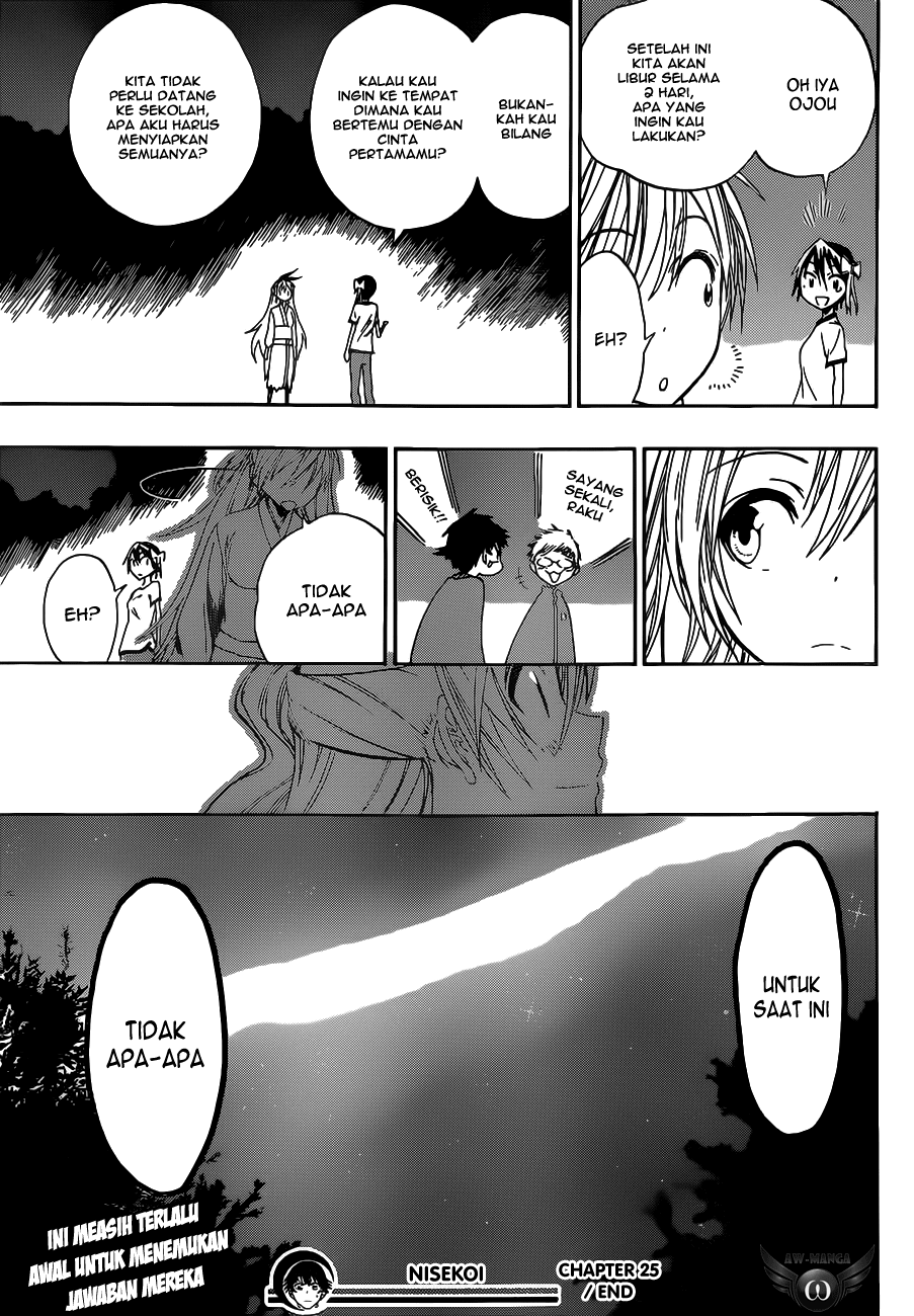 Nisekoi Chapter 25