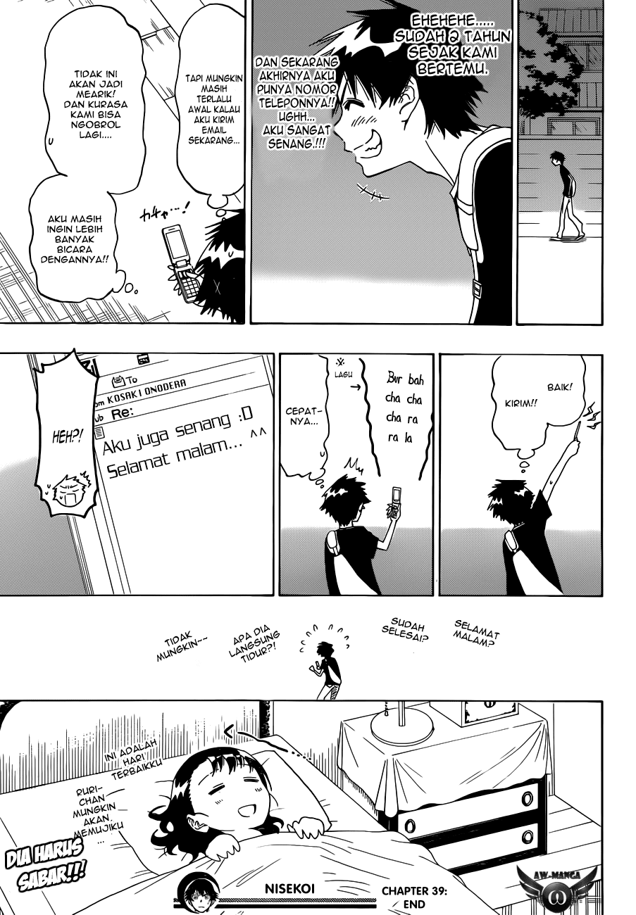 Nisekoi Chapter 39