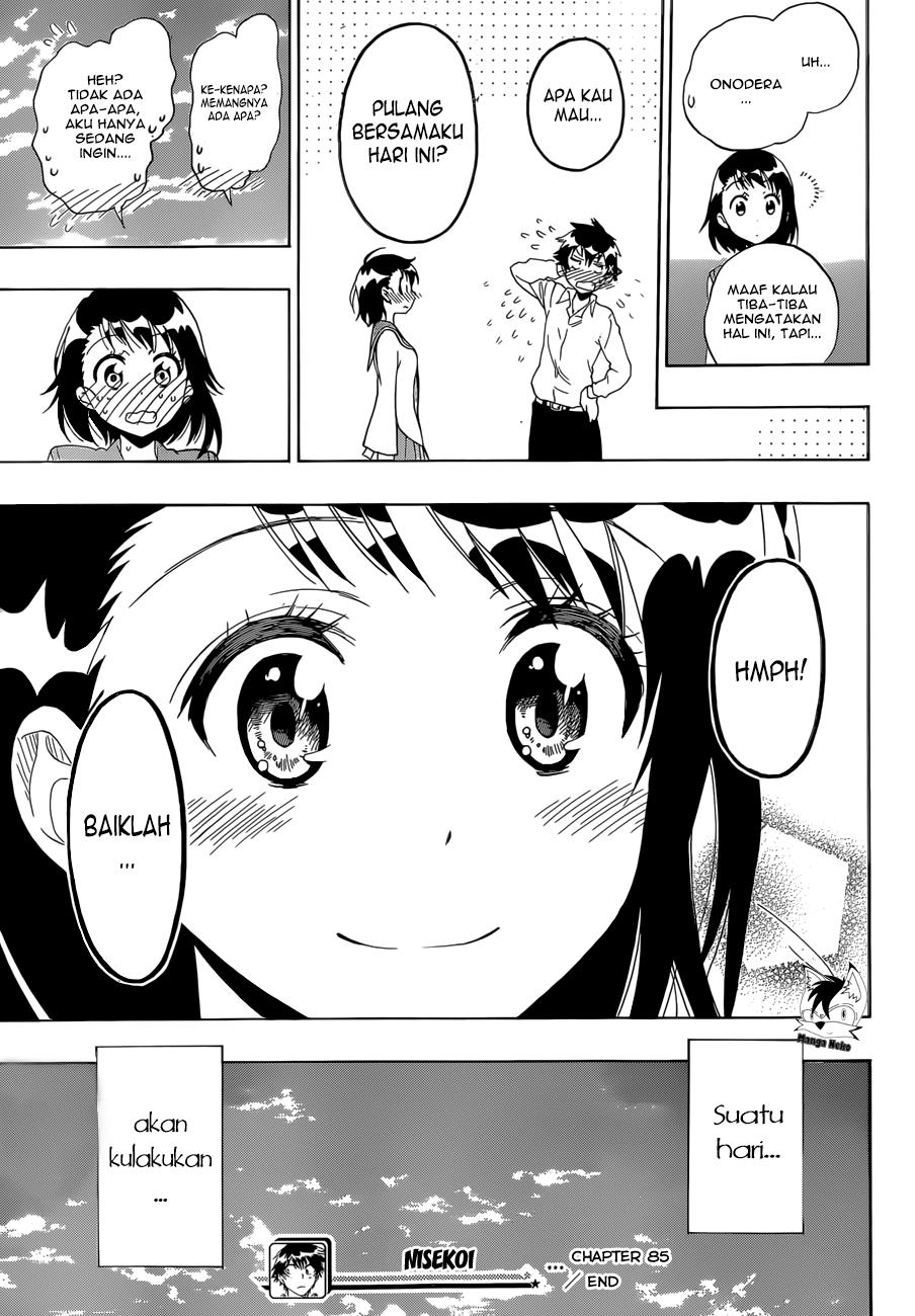 Nisekoi Chapter 85