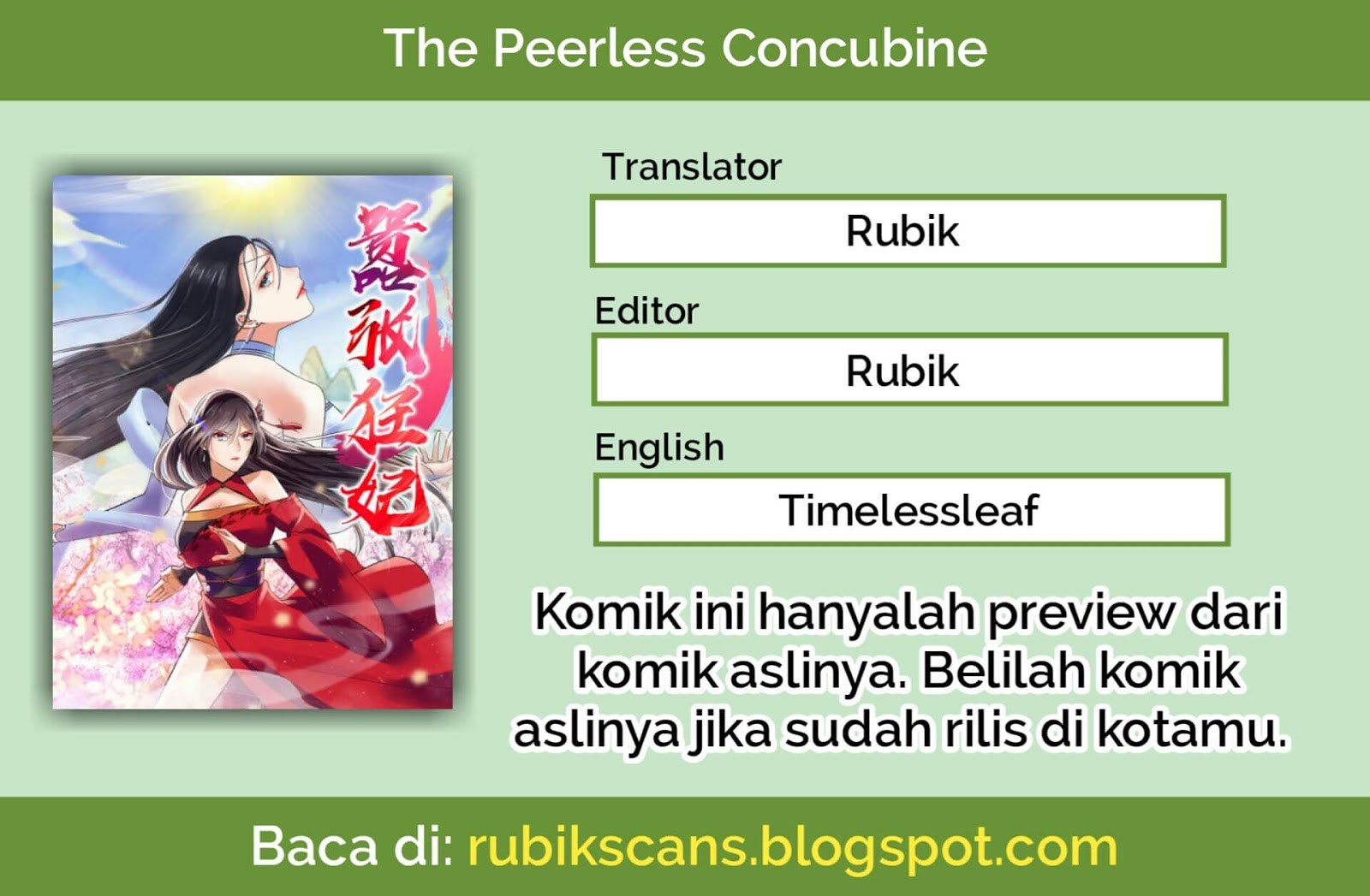 The Peerless Concubine Chapter 02