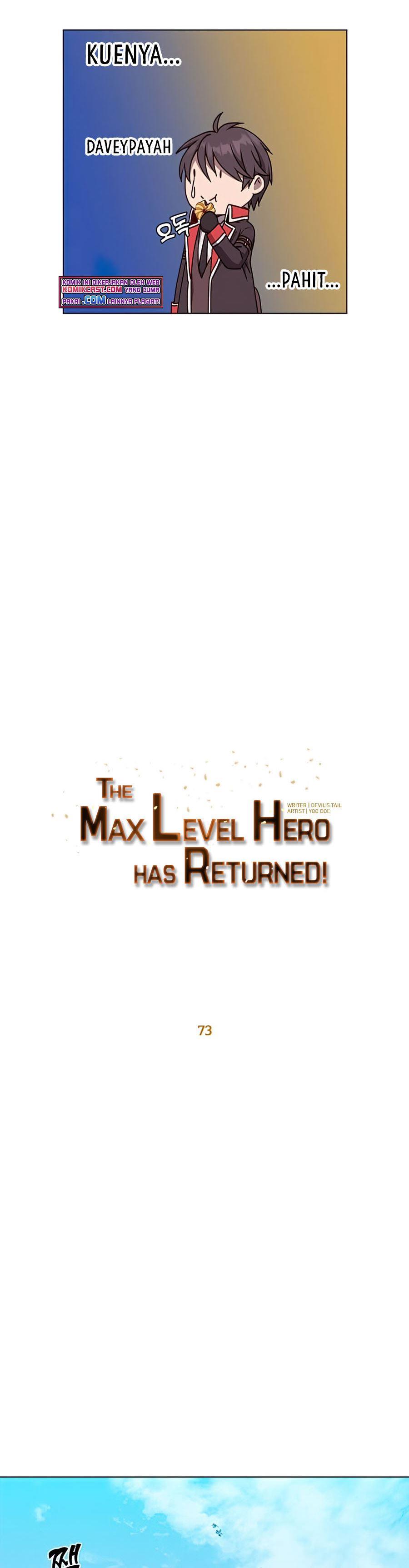 The MAX leveled hero will return! Chapter 73