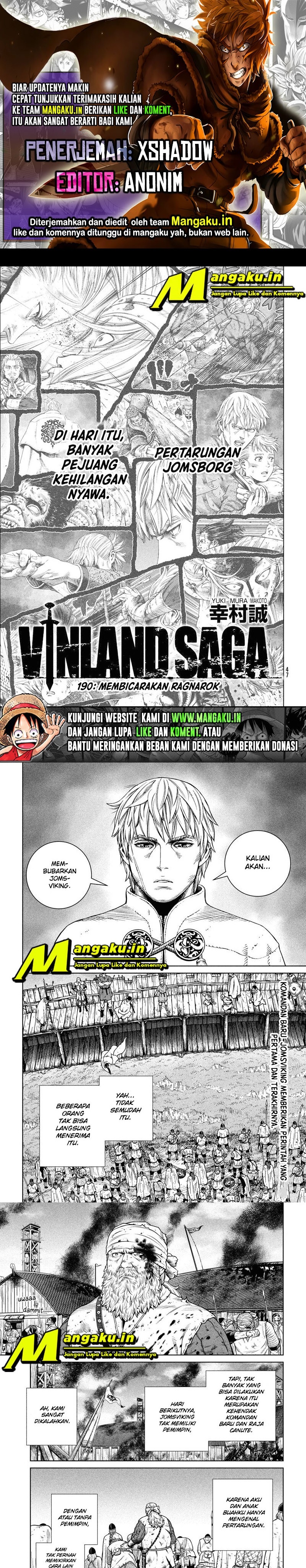 Vinland Saga Chapter 190