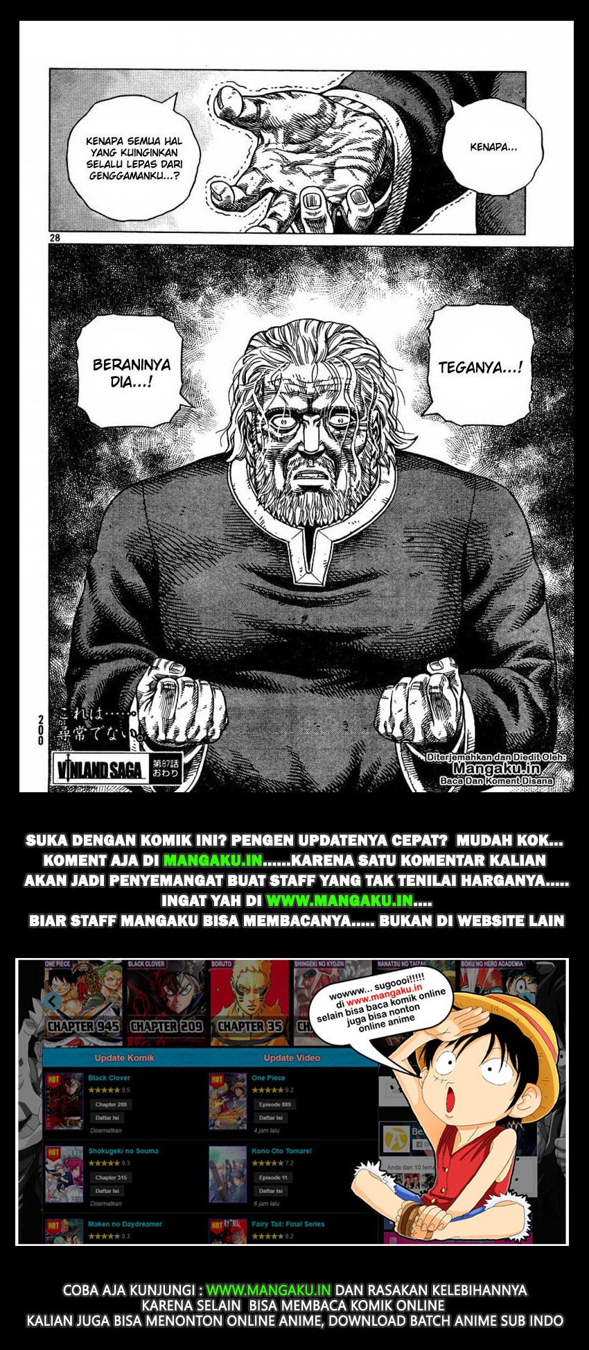 Vinland Saga Chapter 87