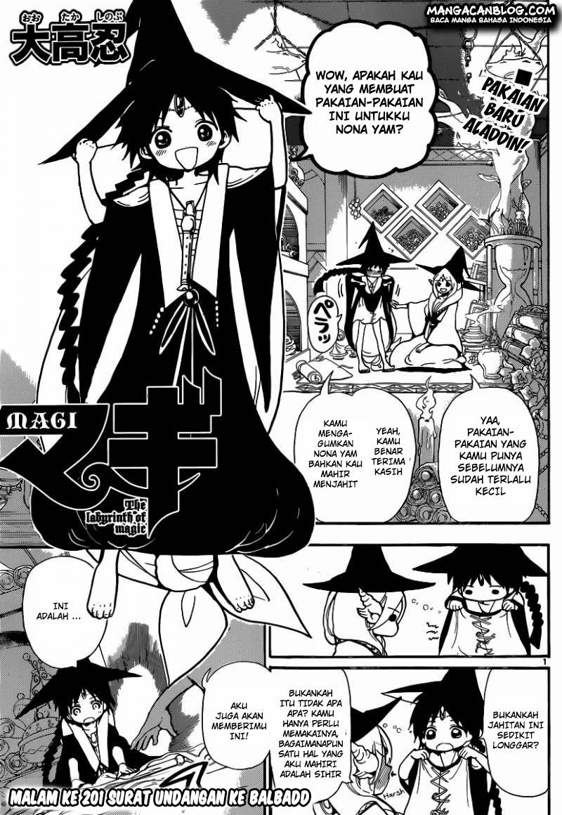 Magi Chapter 201