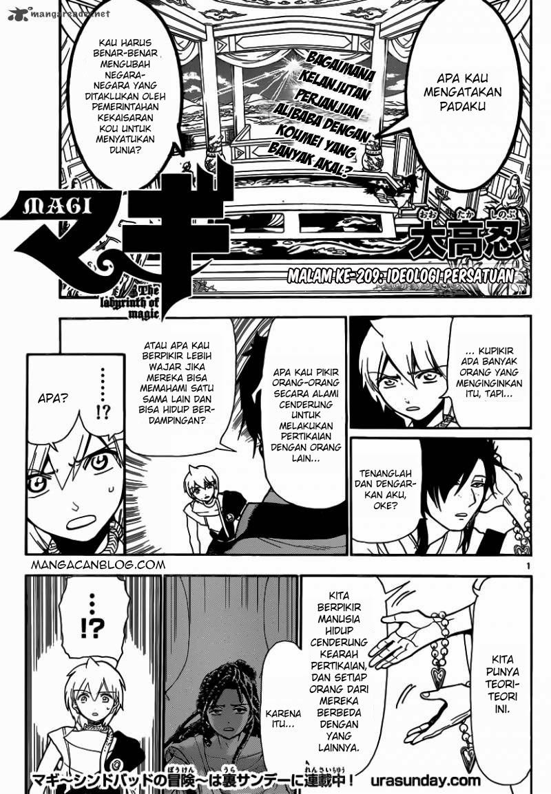 Magi Chapter 209