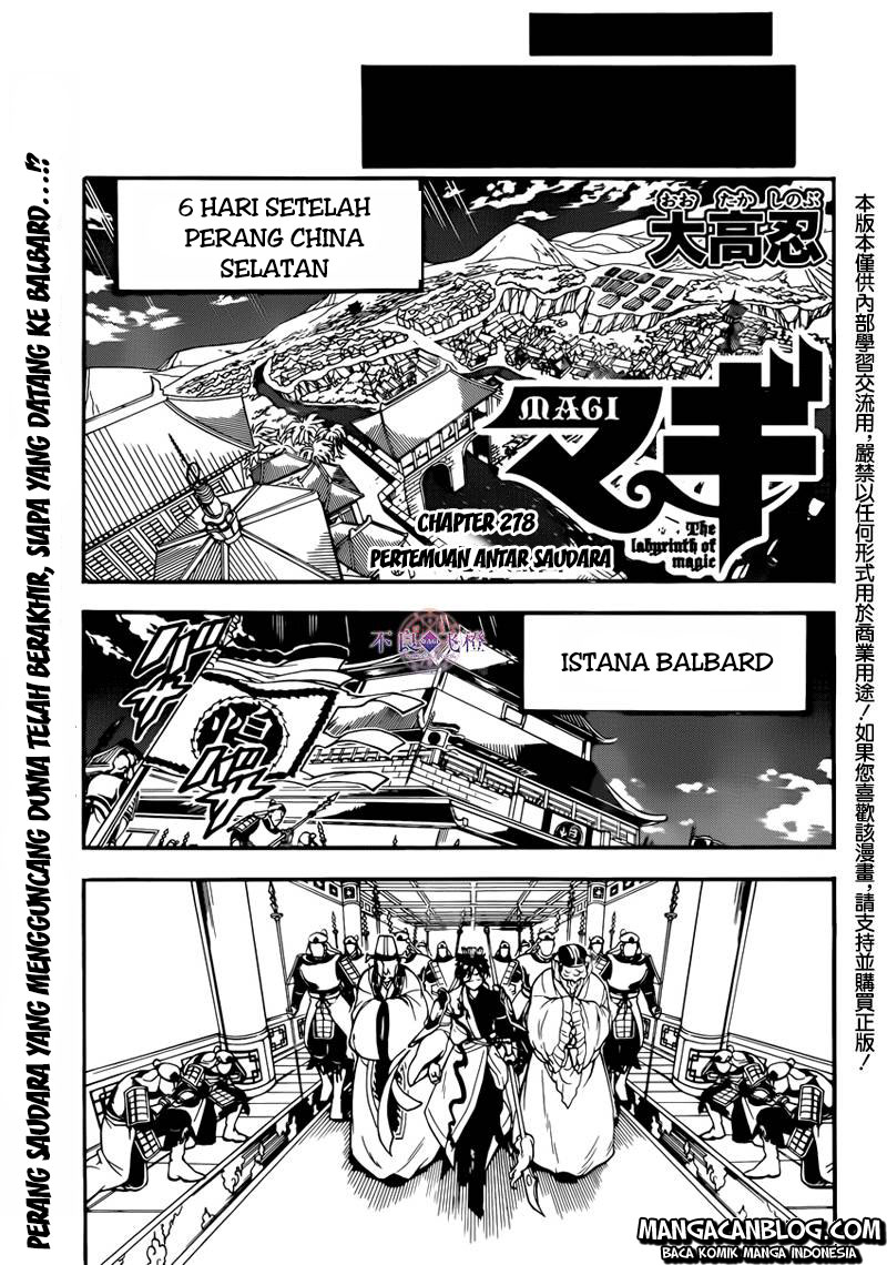 Magi Chapter 278