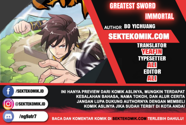 Greatest Sword Immortal Chapter 29